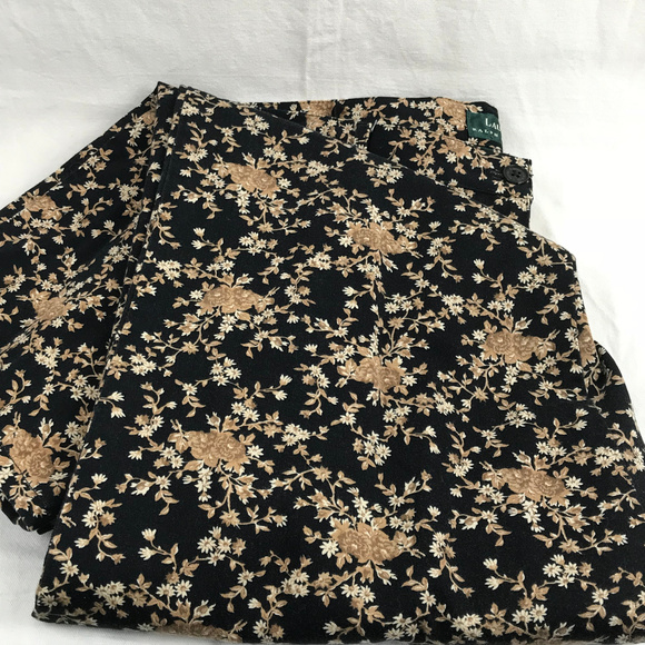 Ralph Lauren Navy Blue Jeans Small Flowers 14W - Picture 6 of 8